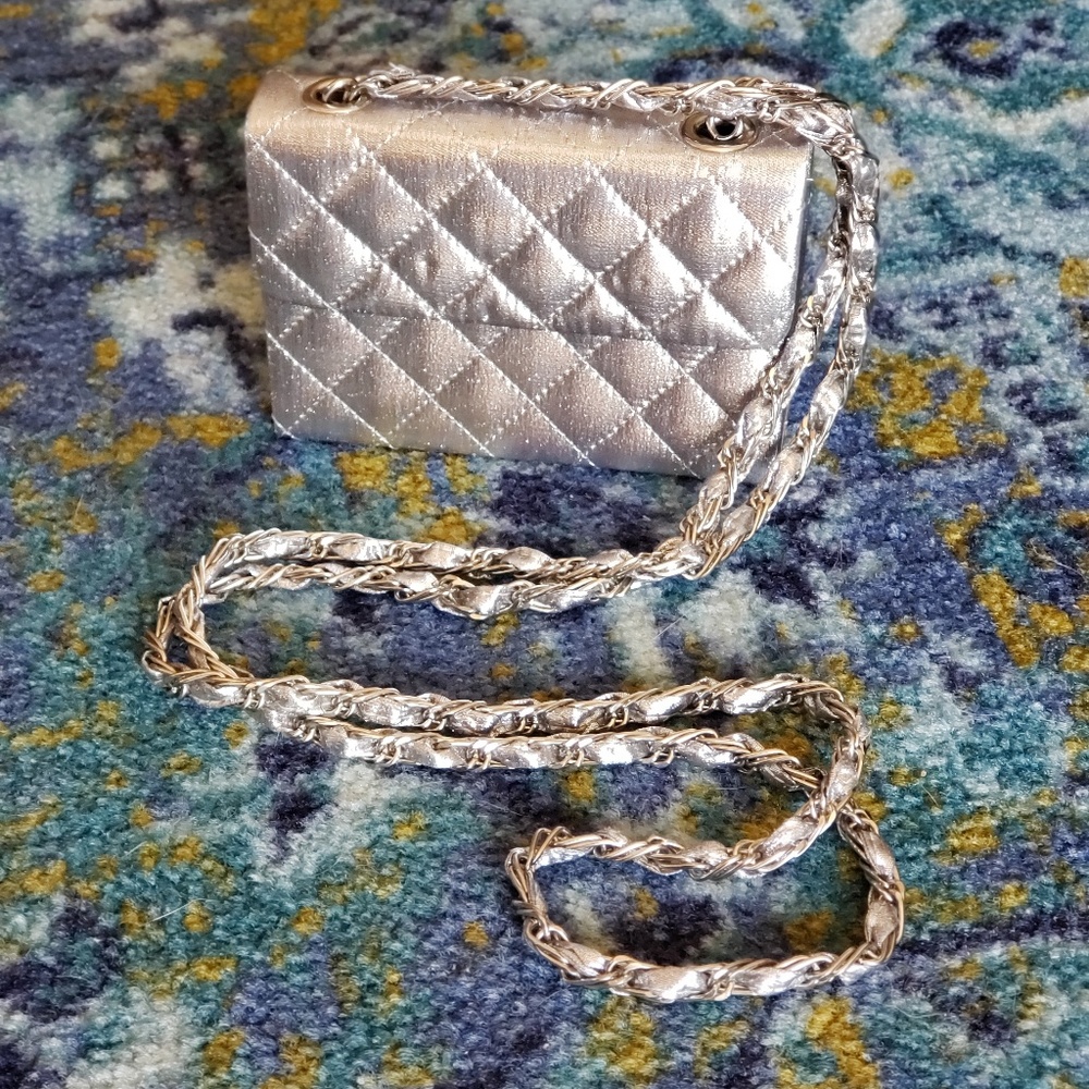 Silver Special Occasion Crossbody Purse